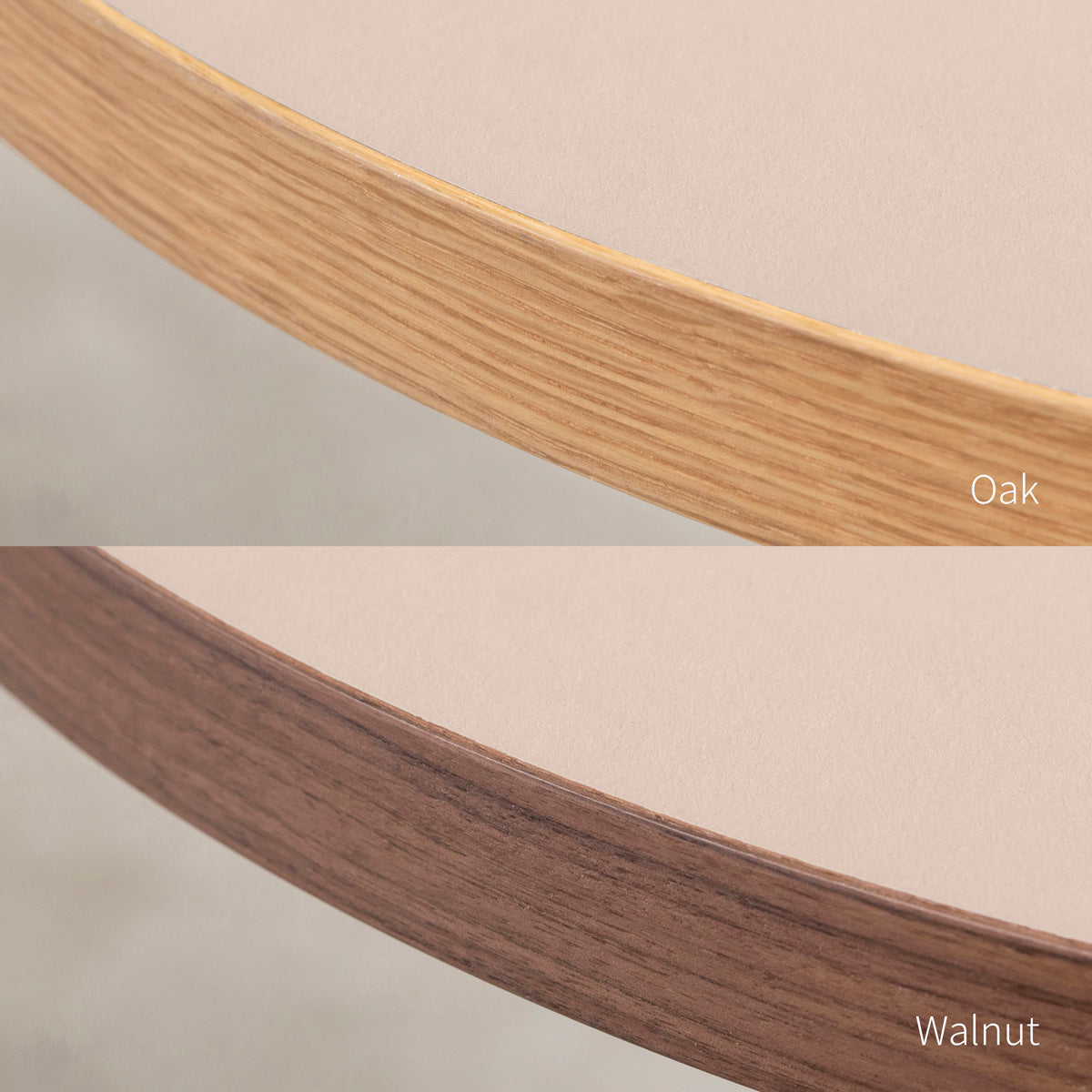 スマート造作カフェテーブル / リノリウム 全32色　黒スチール脚 カフェX × ラウンド φ71 - 80