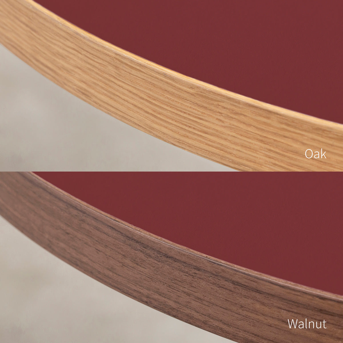 スマート造作カフェテーブル / リノリウム 全32色　黒スチール脚 4本脚 × ラウンド φ61 - 80