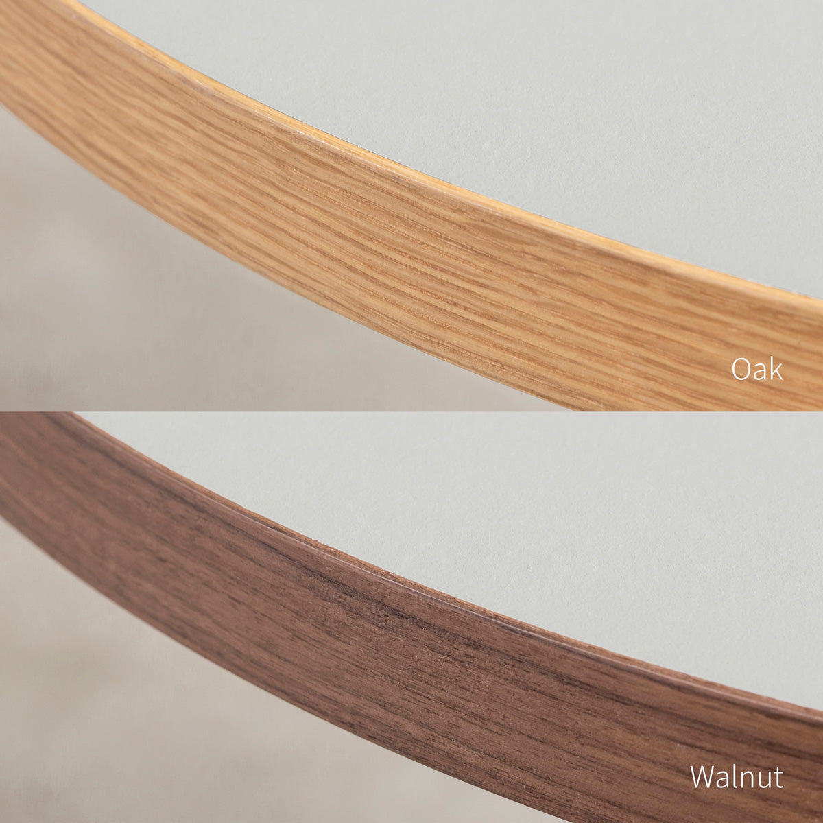 スマート造作カフェテーブル / リノリウム 全32色　黒スチール脚 4本脚 × ラウンド φ81 - 100