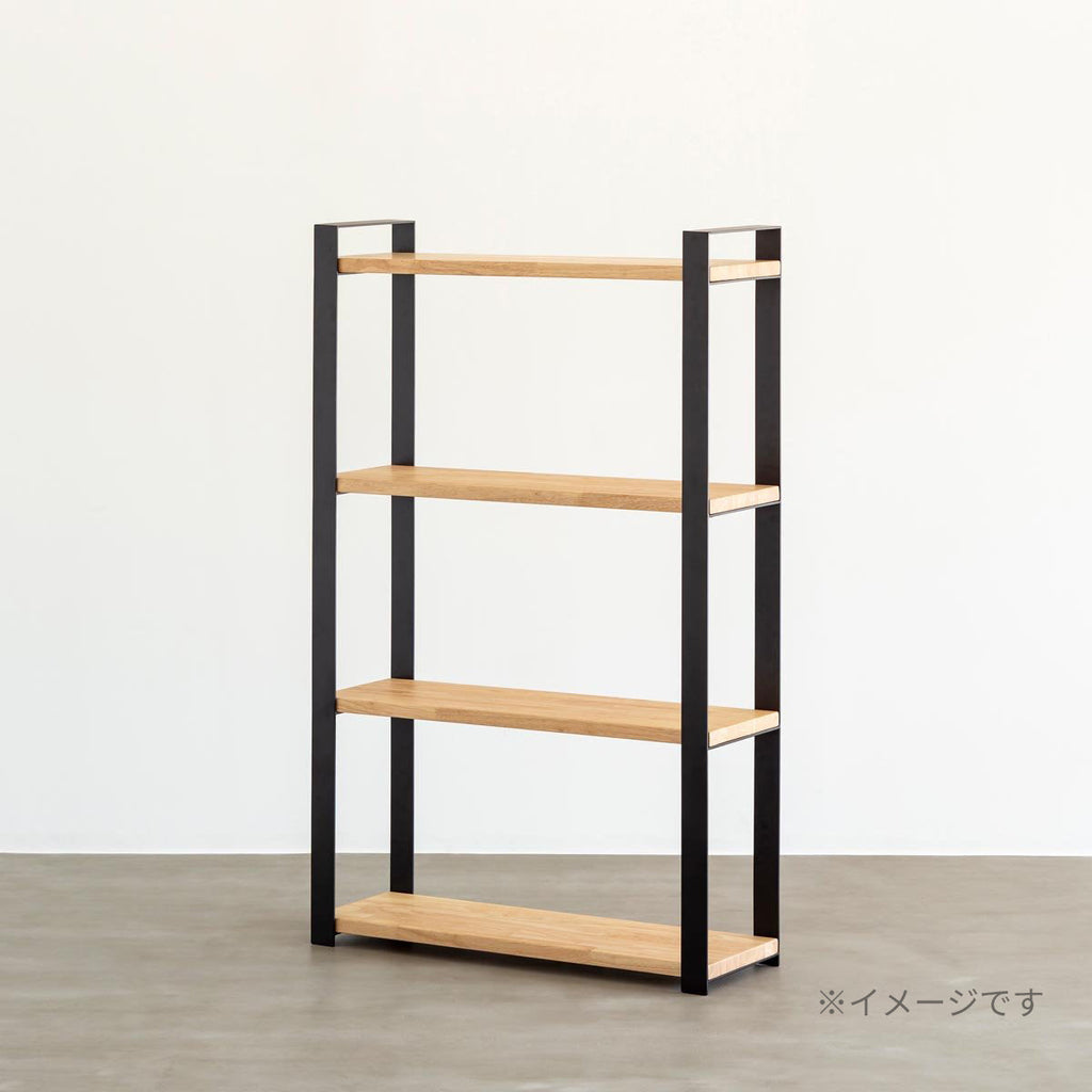 スマート造作シェルフ / パイン × 白スチール脚