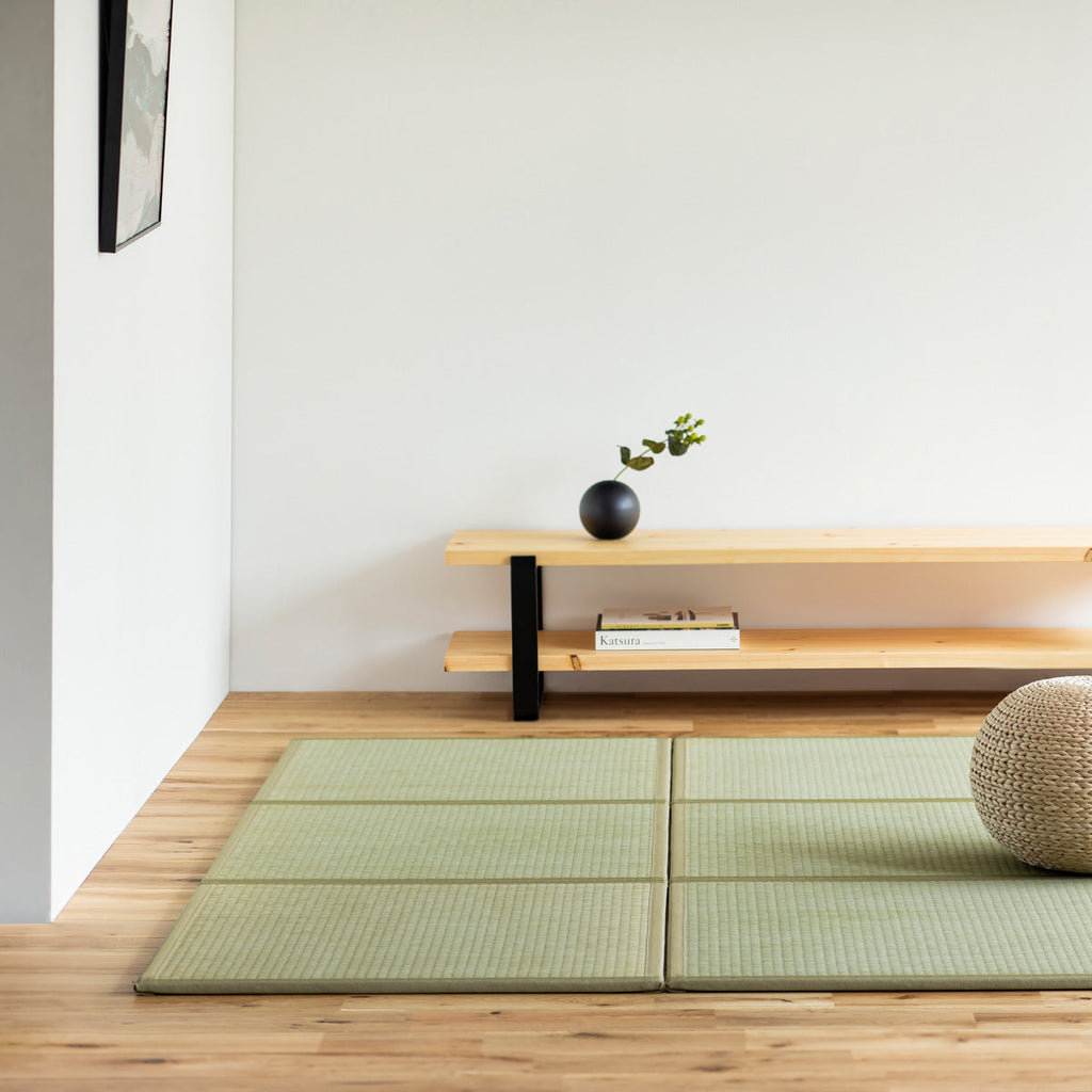 国産のい草をつかった爽やかな印象の70 × 70cmの置き畳（使用例7）