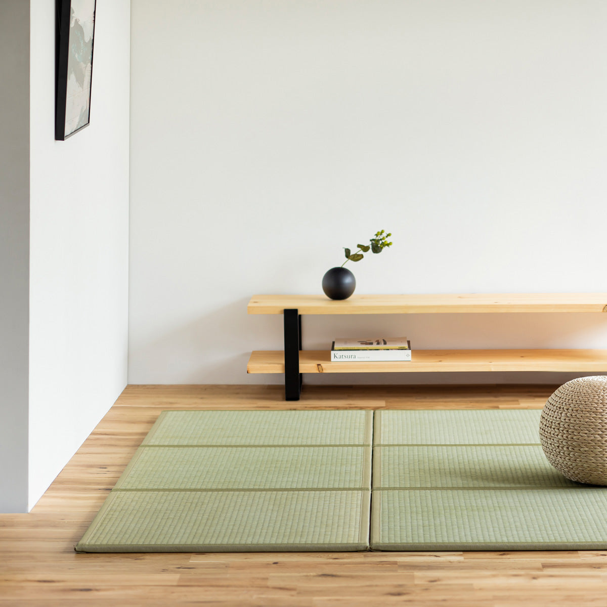 国産のい草をつかった爽やかな印象の70 × 70cmの置き畳（使用例7）