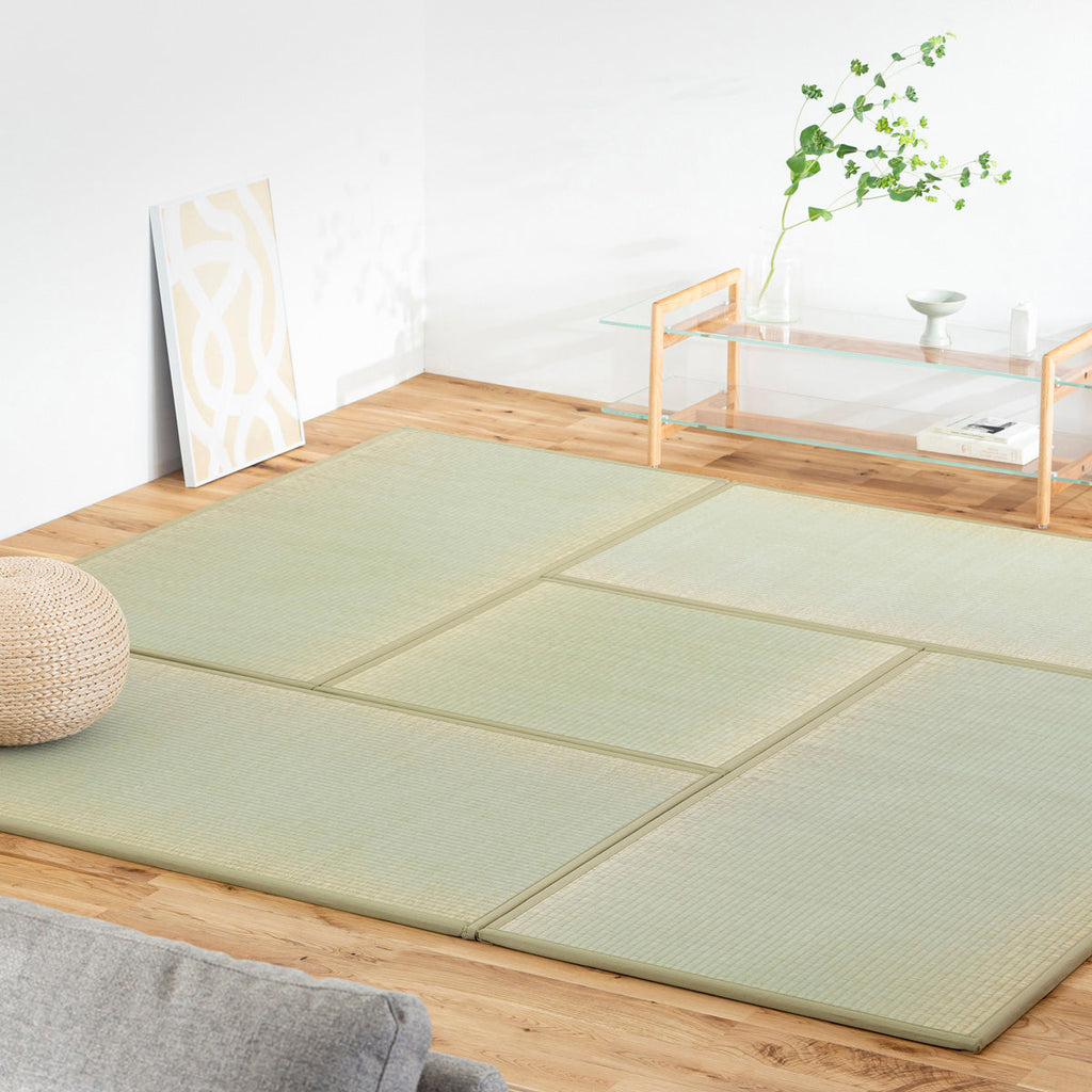 国産のい草をつかった爽やかな印象の164 × 82cmの置き畳（使用例5）