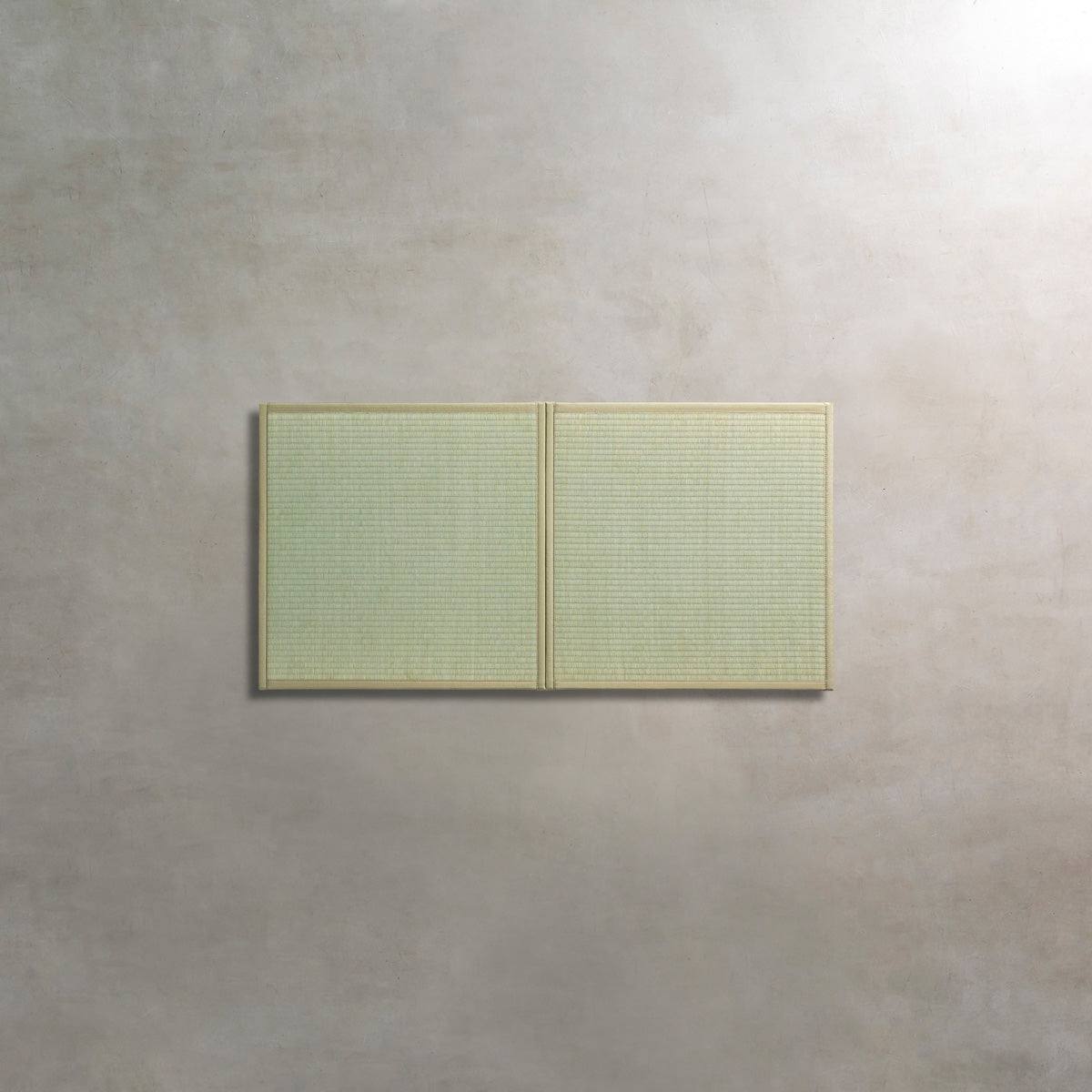 国産のい草をつかった爽やかな印象の70 × 70cmの置き畳（2枚俯瞰カット）