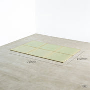 国産のい草をつかった爽やかな印象の70 × 70cmの置き畳（6枚サイズ画像）