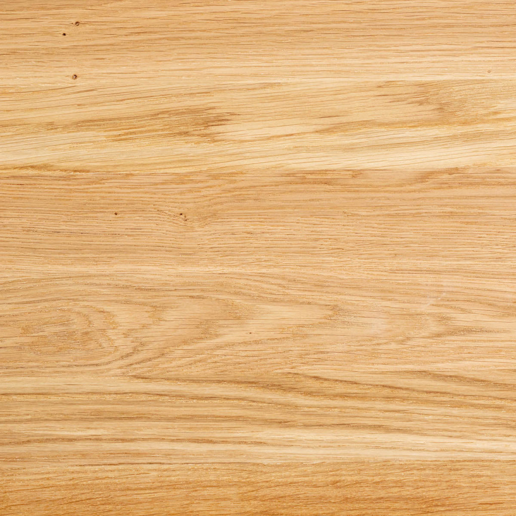 スマート造作カフェテーブル / 無垢 ホワイトオーク　黒スチール脚 4本脚 × ラウンド φ61 - 80