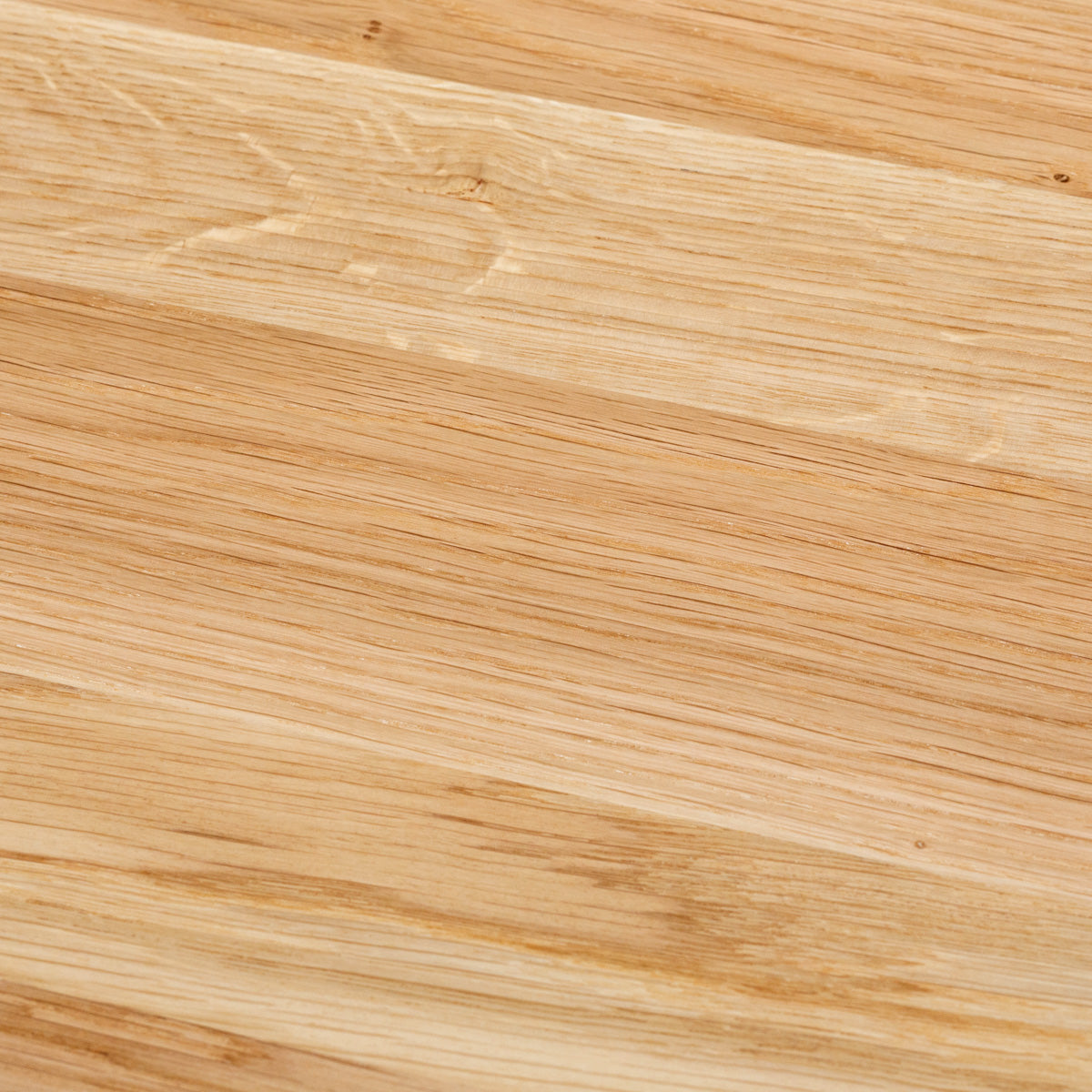 スマート造作カフェテーブル / 無垢 ホワイトオーク　白スチール脚 4本脚 × ラウンド φ61 - 80