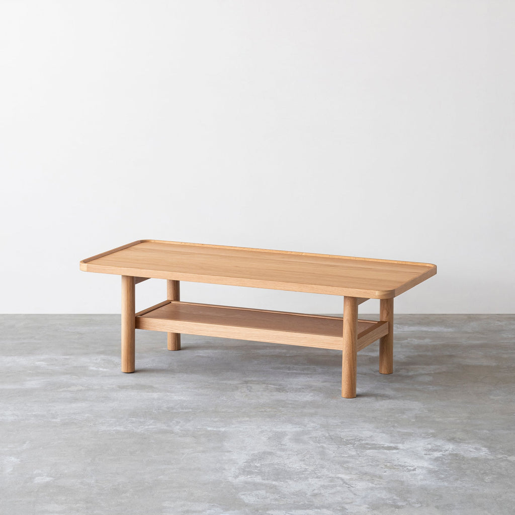 木の温かみが感じられるローテーブル（Oak）