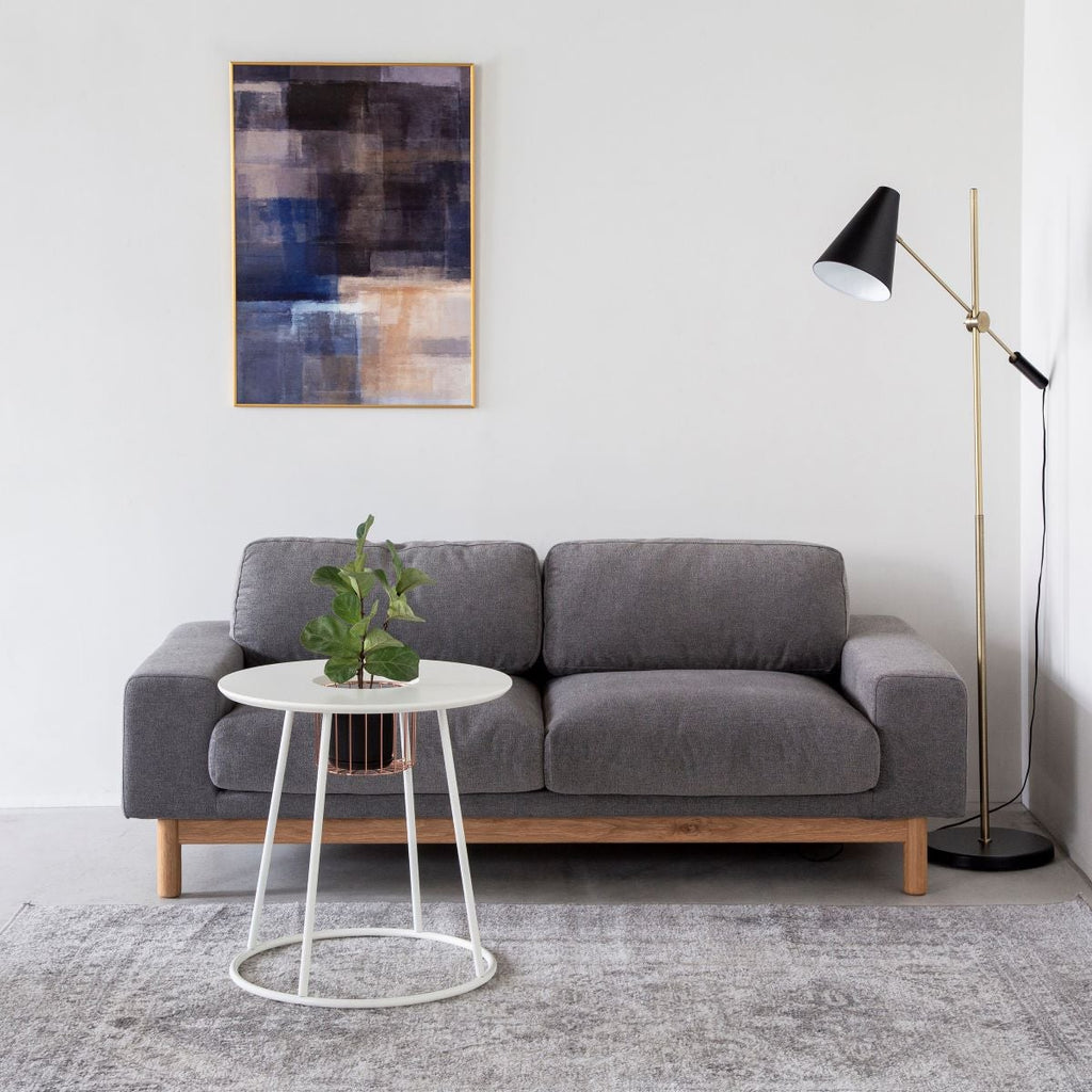 「素材」×「デザイン」　シンプルな鉢 シリーズ - Black　4号