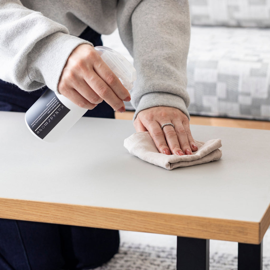 リノリウム製品・ビニール床専用のクリーナー「リ・ニュー！」 1・2 ＋ ボトルの3点セット