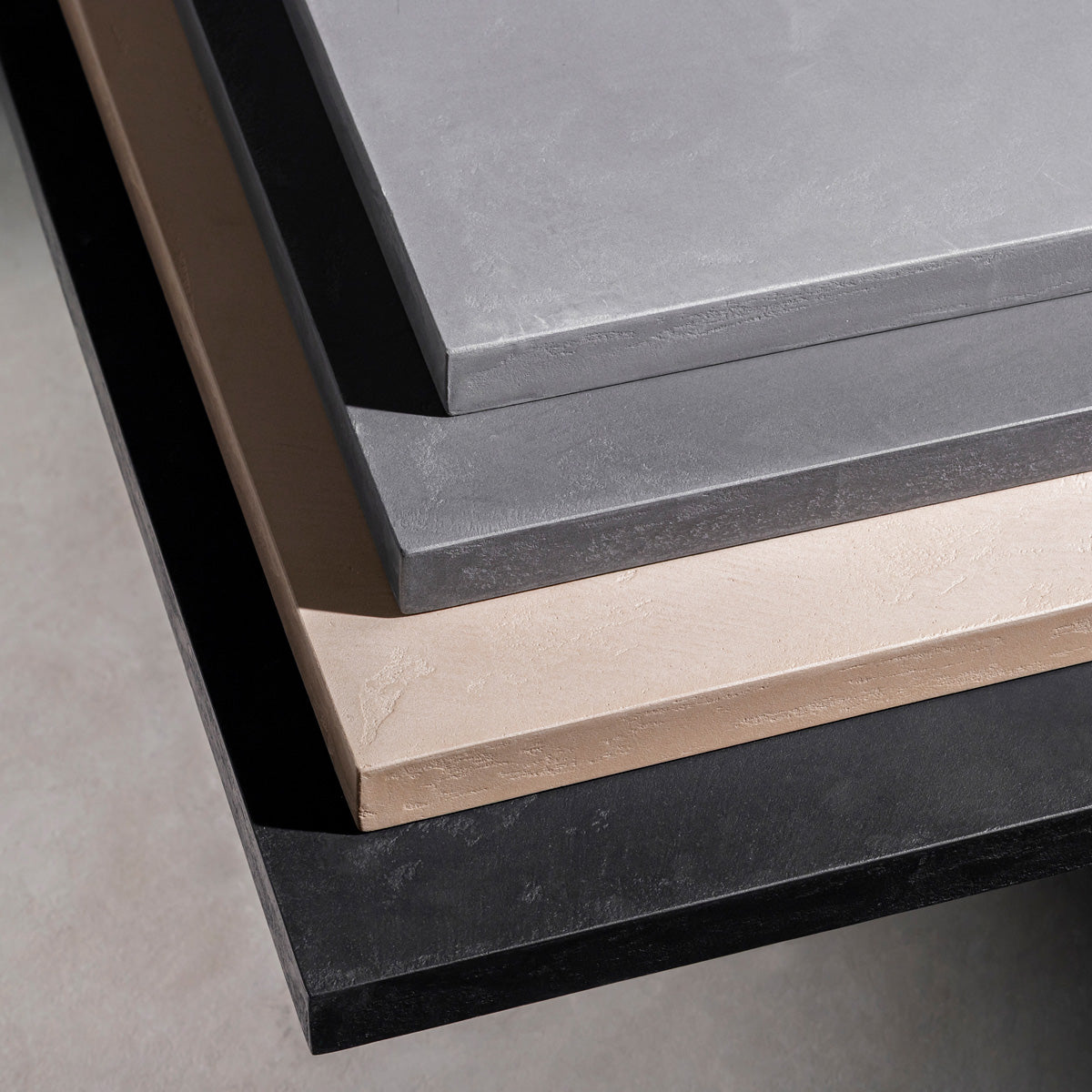 スマート造作テーブル / MORTEX モールテックス 全4色 × 黒スチール脚