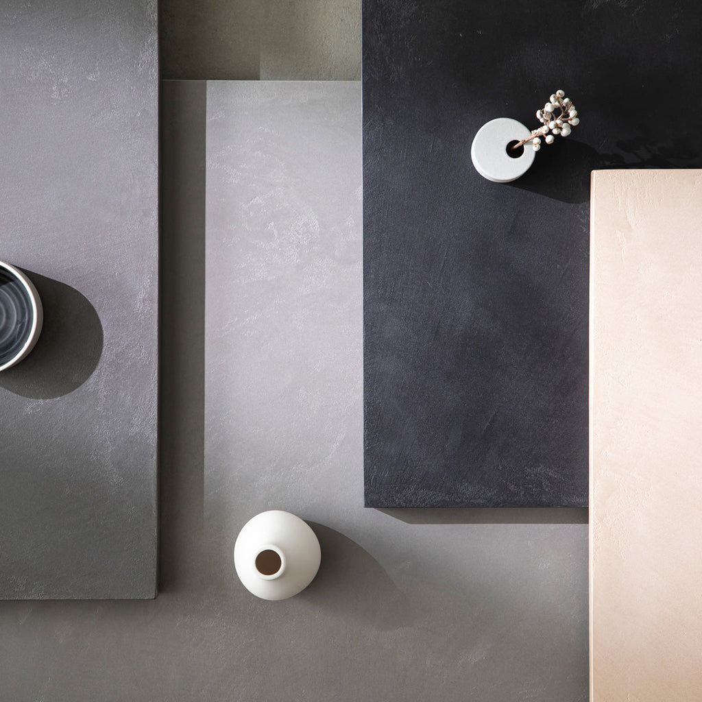 スマート造作テーブル / MORTEX モールテックス 全4色 × 黒スチール脚