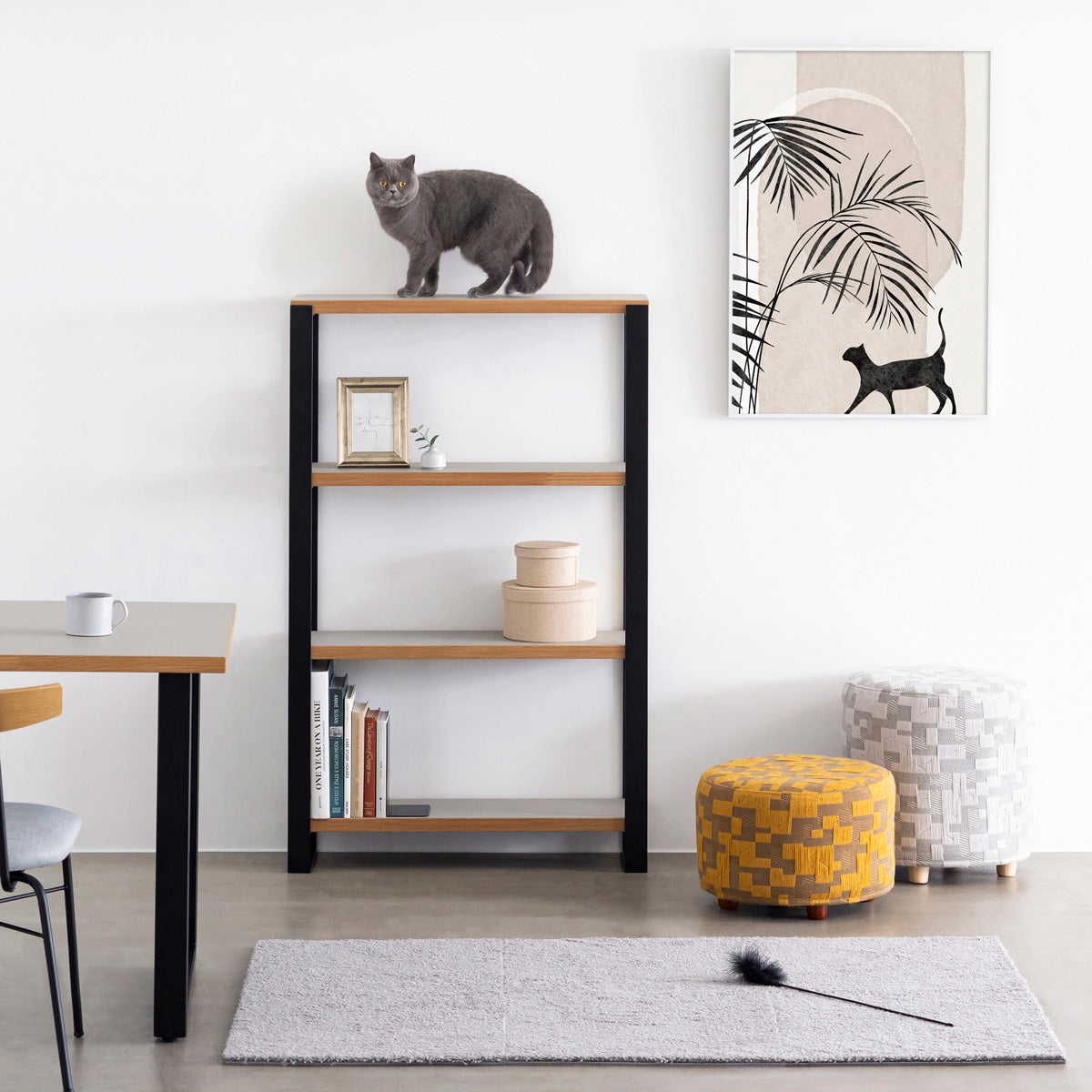 ALUMI　Art Frame　暮らしにアートを　Joyful　Neko #1