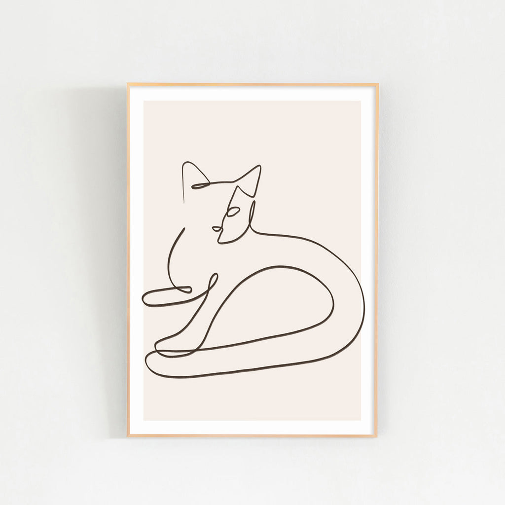 ALUMI　Art Frame　暮らしにアートを　Staring　Neko #2