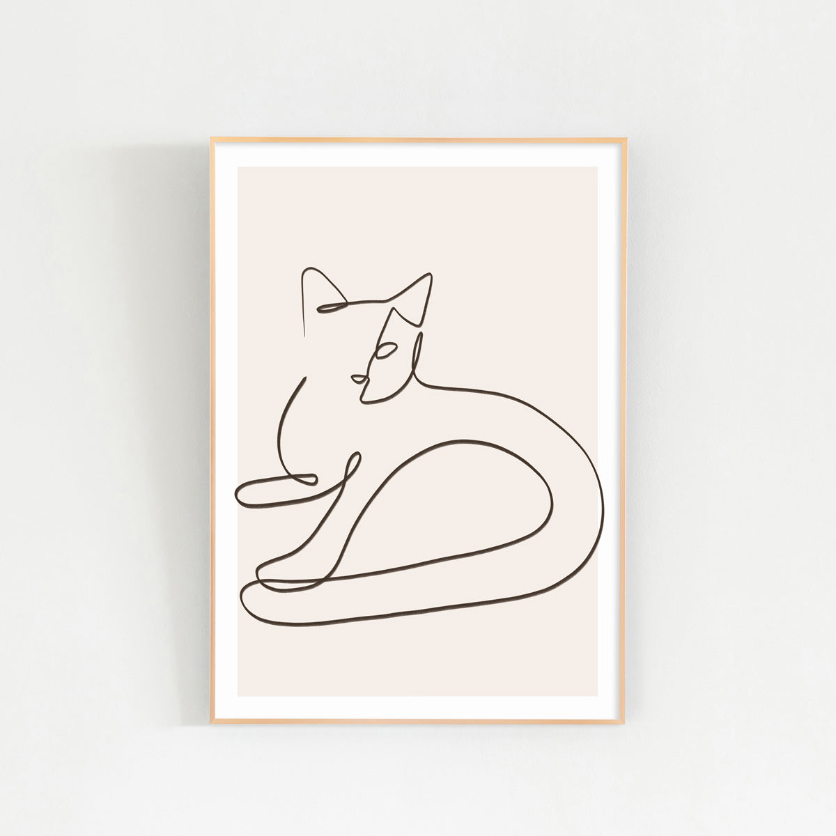 ALUMI　Art Frame　暮らしにアートを　Staring　Neko #2