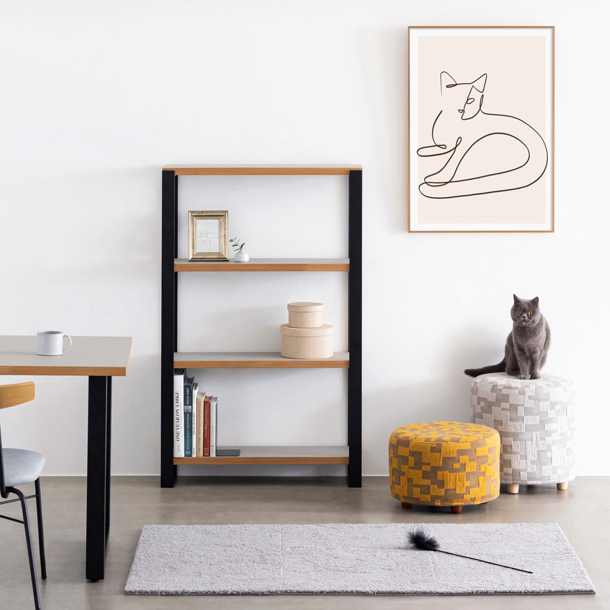 ALUMI　Art Frame　暮らしにアートを　Staring　Neko #2