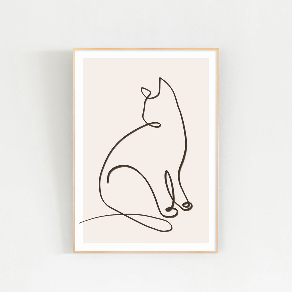 ALUMI　Art Frame　暮らしにアートを　Sit Still　Neko #3