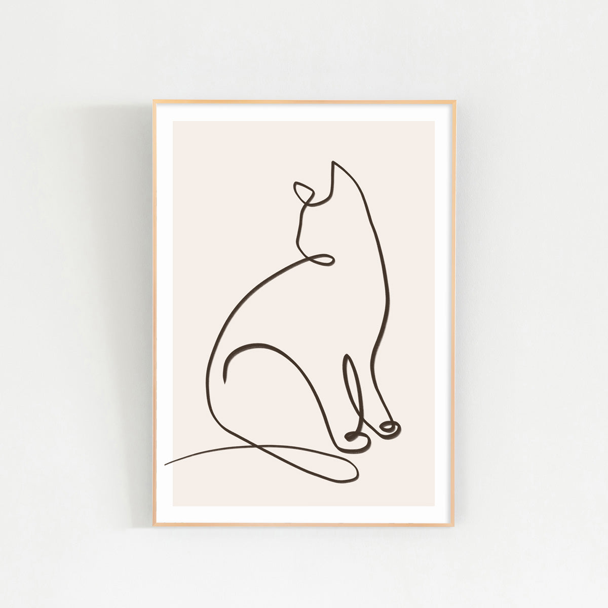 ALUMI　Art Frame　暮らしにアートを　Sit Still　Neko #3