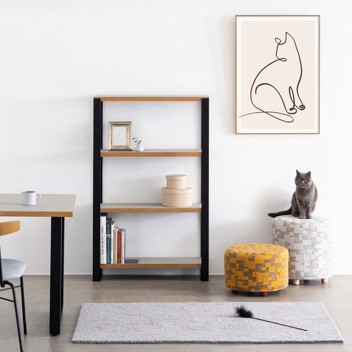 ALUMI　Art Frame　暮らしにアートを　Sit Still　Neko #3