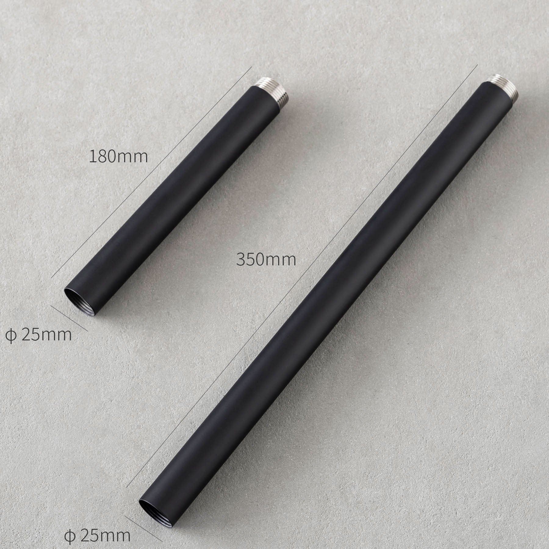 調光調色機能付き、高さを変えられるスチール製シーリングランプ（サイズ画像2）