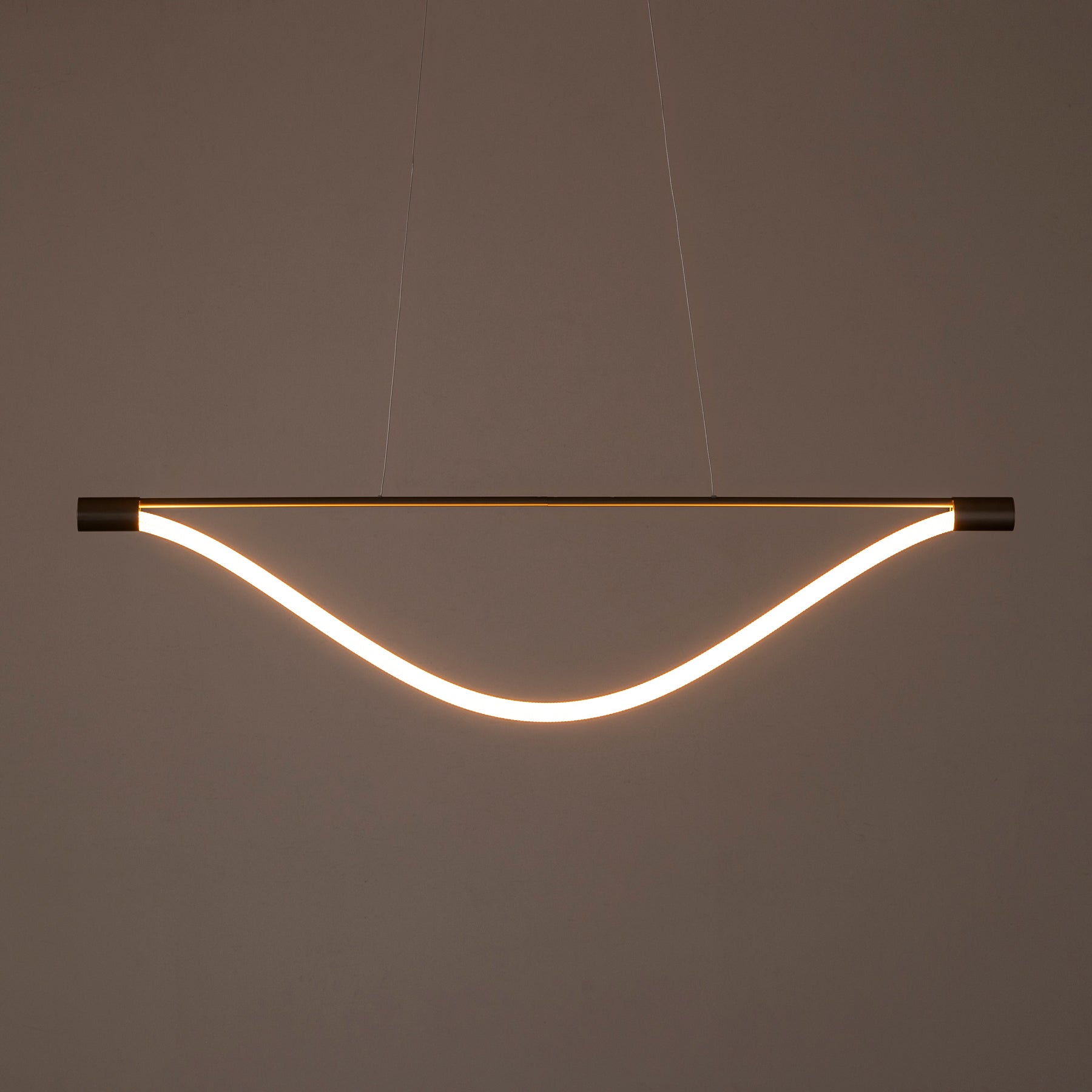編み込みロープ状LEDのペンダントライト（シルバー）