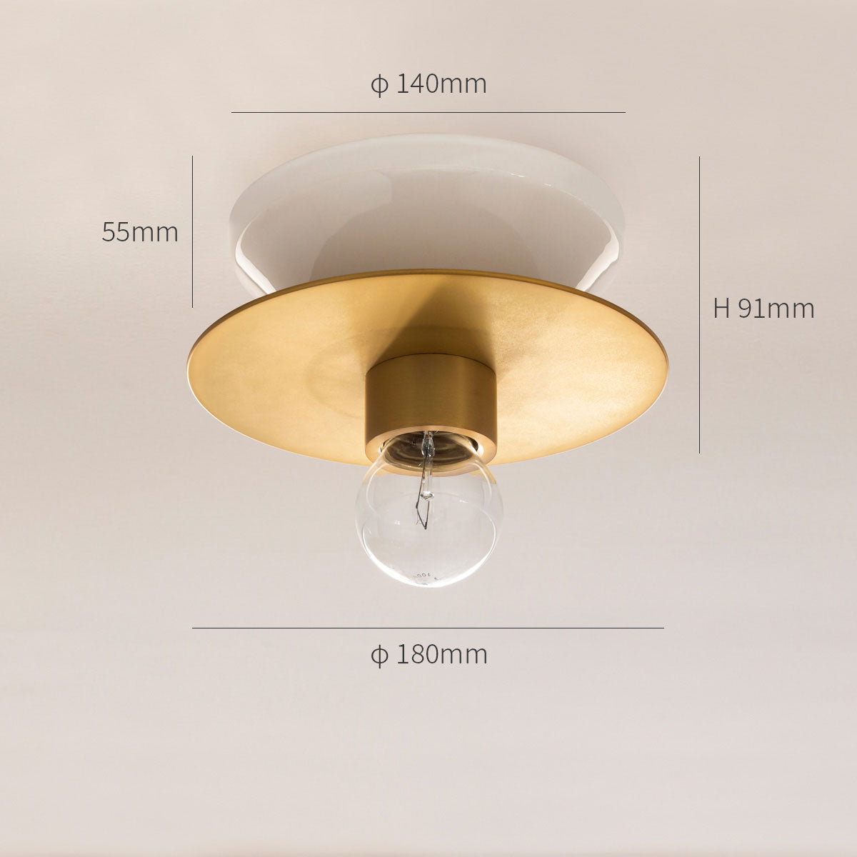 Minimal × Gold コンテンポラリー シーリングライト – SITURAEMON