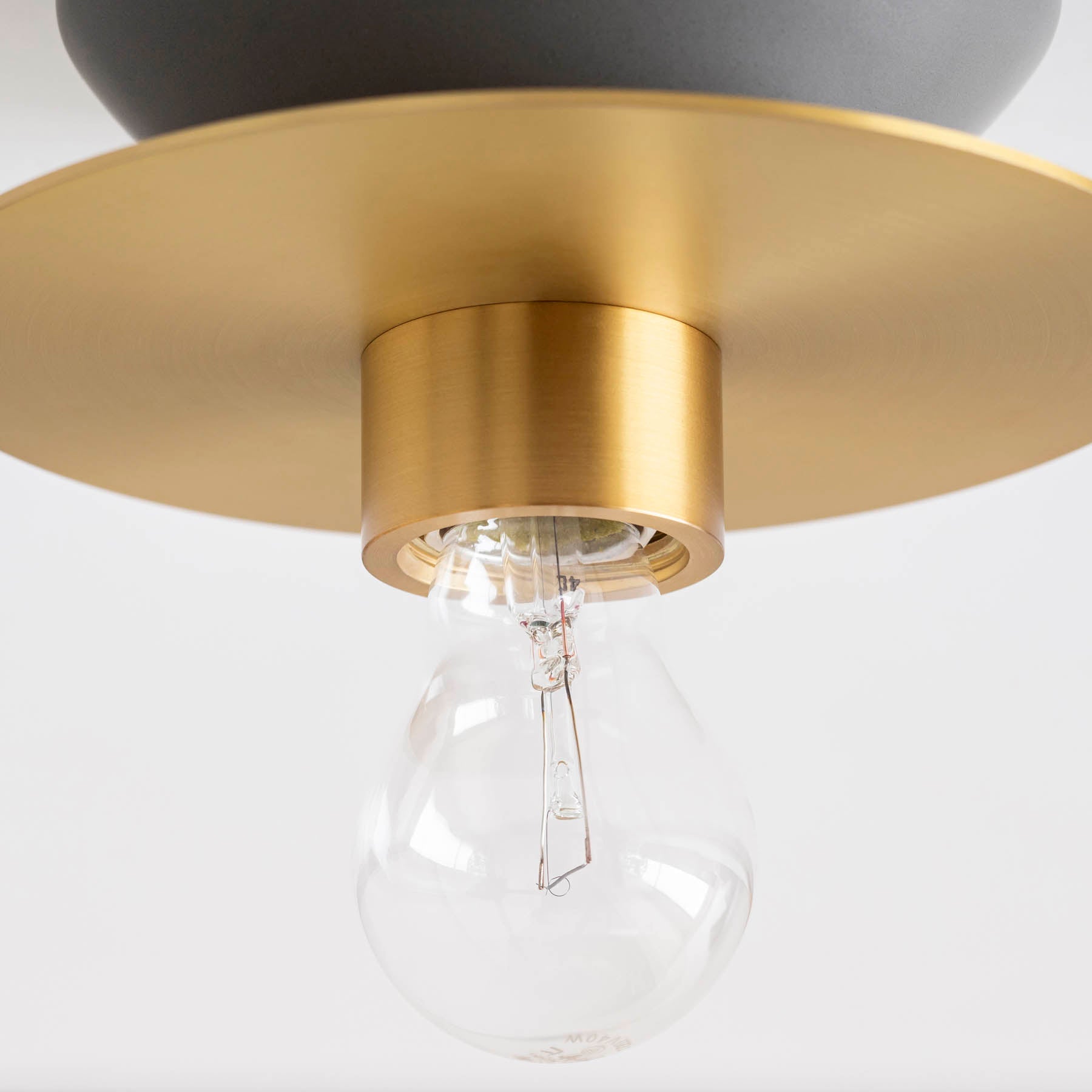 コンテンポラリー シーリングライト　グレー×ゴールド