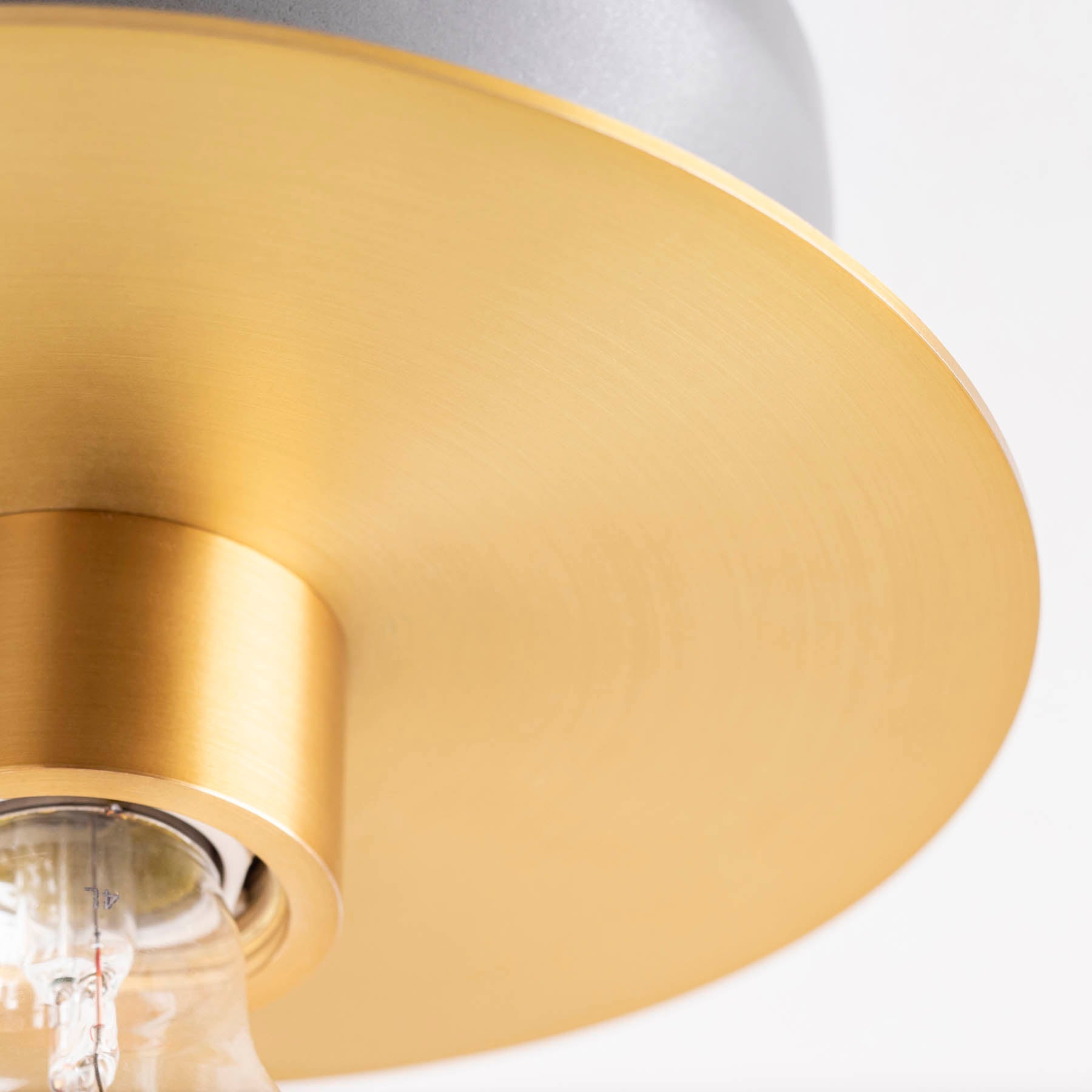 コンテンポラリー シーリングライト　グレー×ゴールド