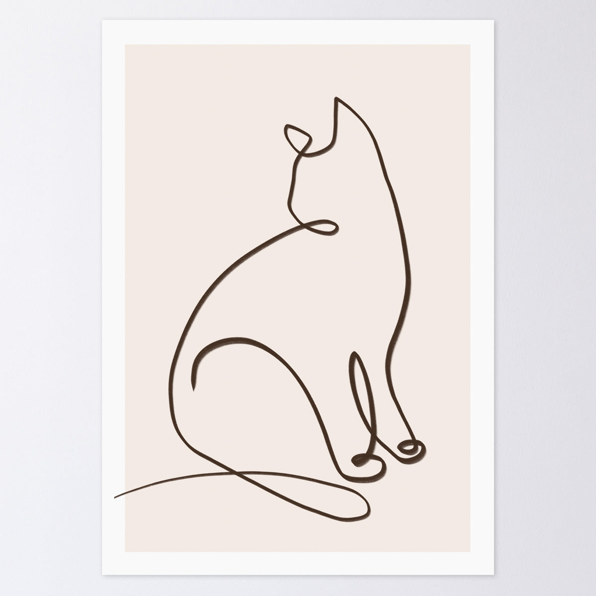 暮らしにアートを　Sit Still　Neko #3（ポスター単品）