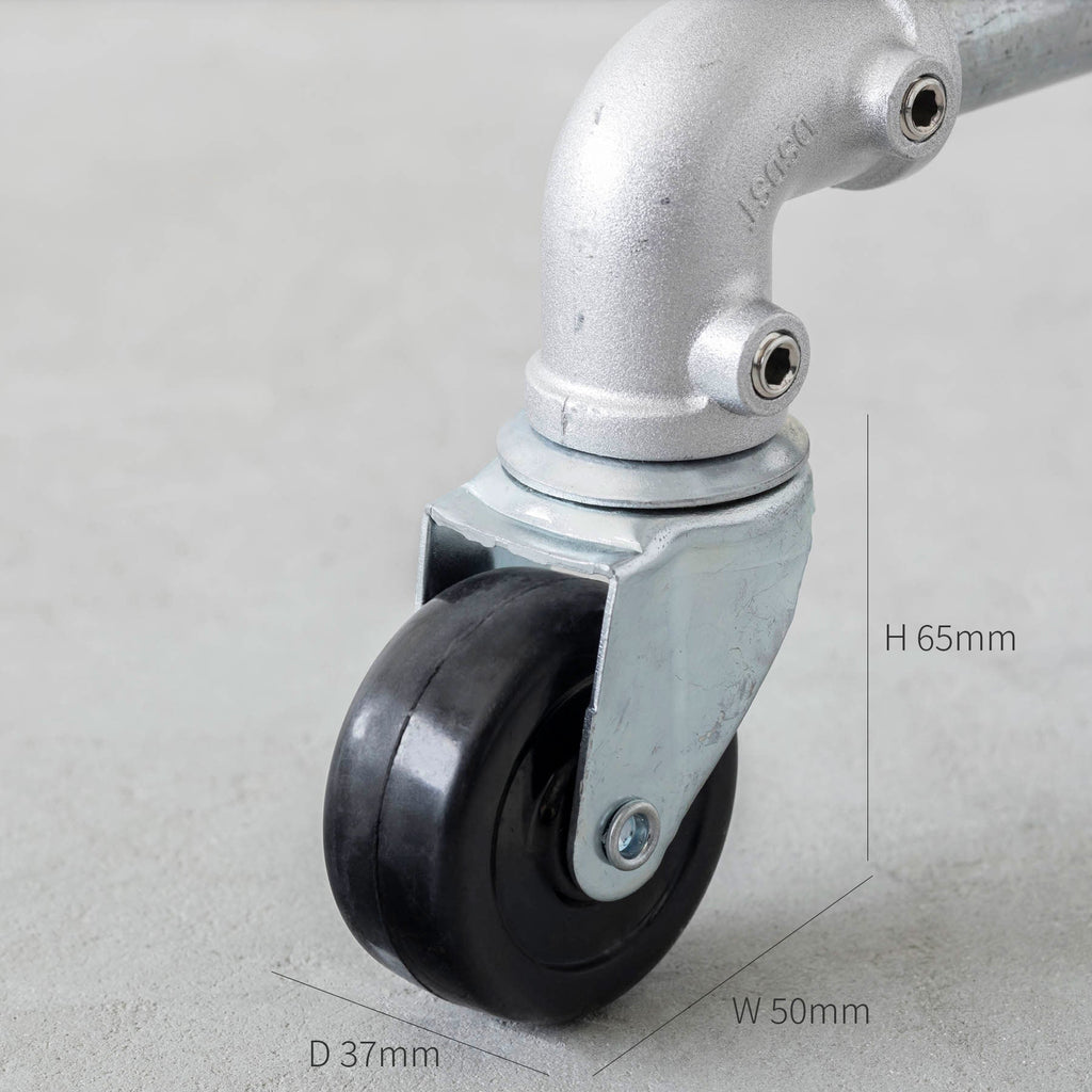 インダストリアルテイストなラック（サイズ画像キャスター）