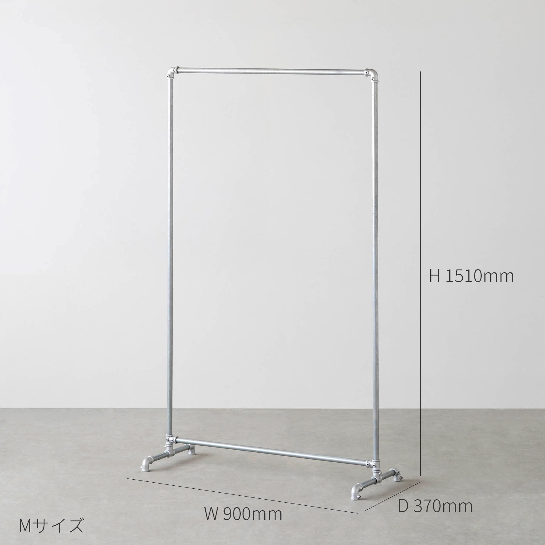 インダストリアルテイストなラック（サイズ画像M）