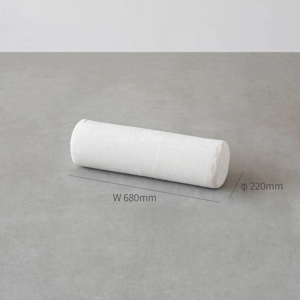 カスタマイズできるクッションソファ用の円柱クッション（サイズ画像）