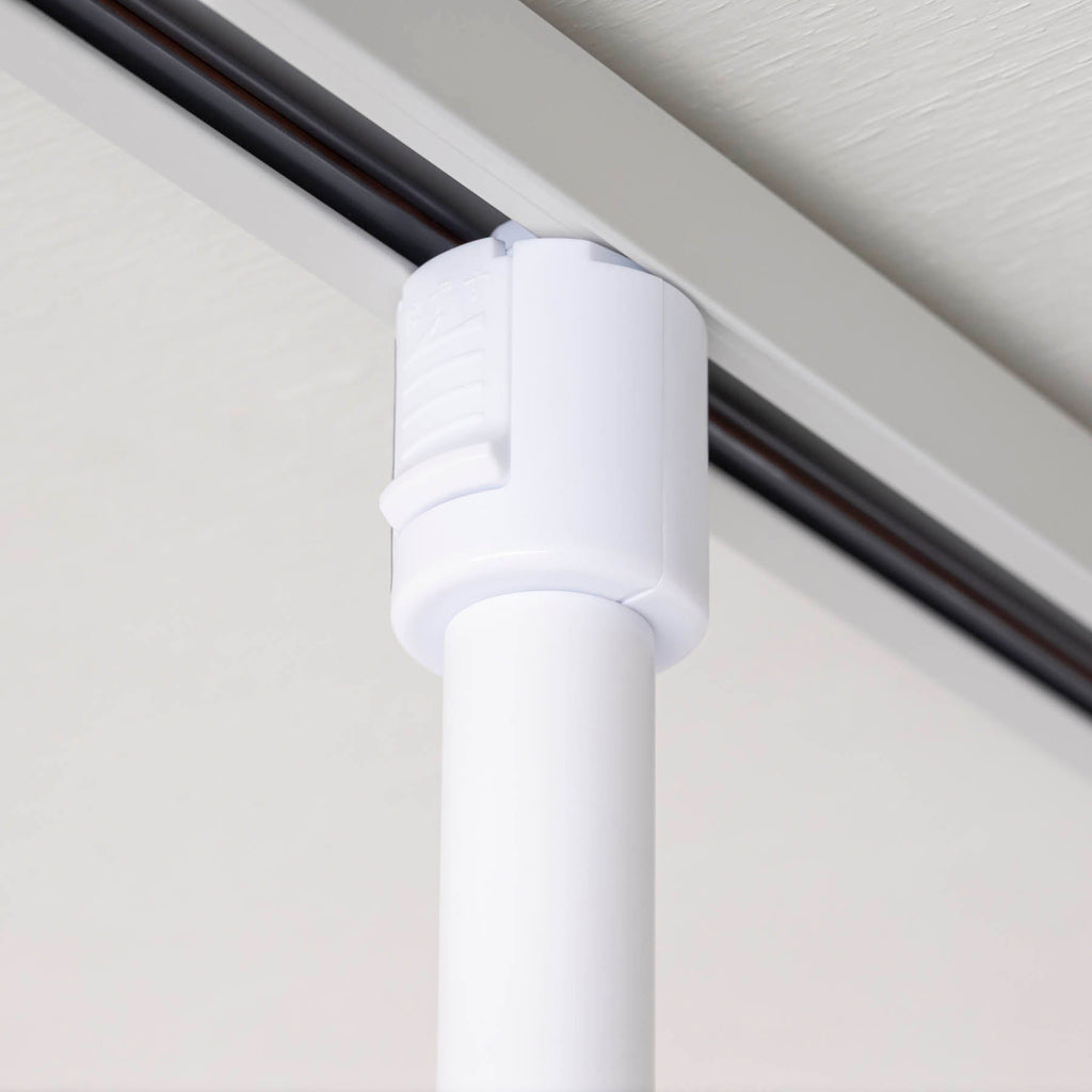 照明用のダクトレールに簡単に取り付けが出来るファン（ホワイト）