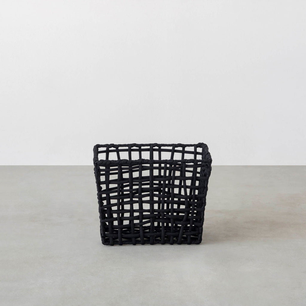 手編みのロープバスケットLサイズ