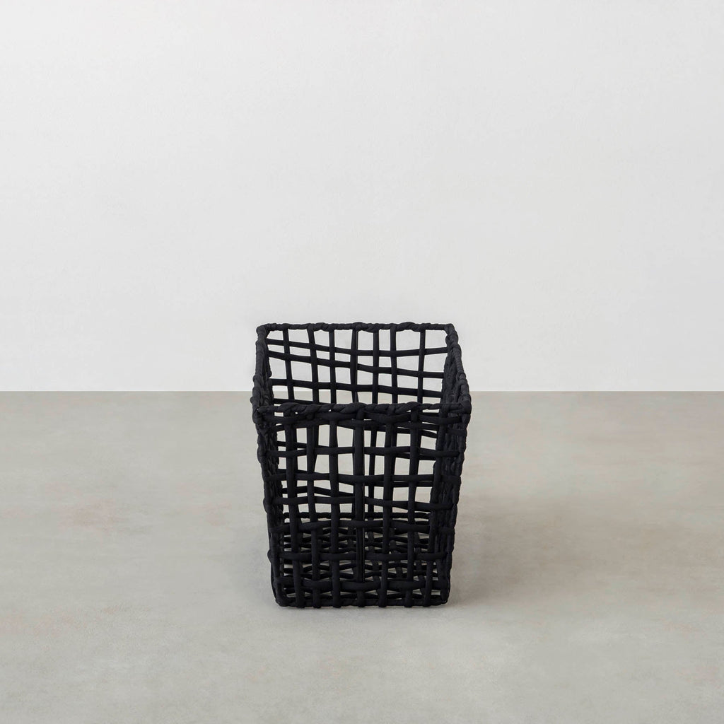 手編みのロープバスケットワイドLサイズ