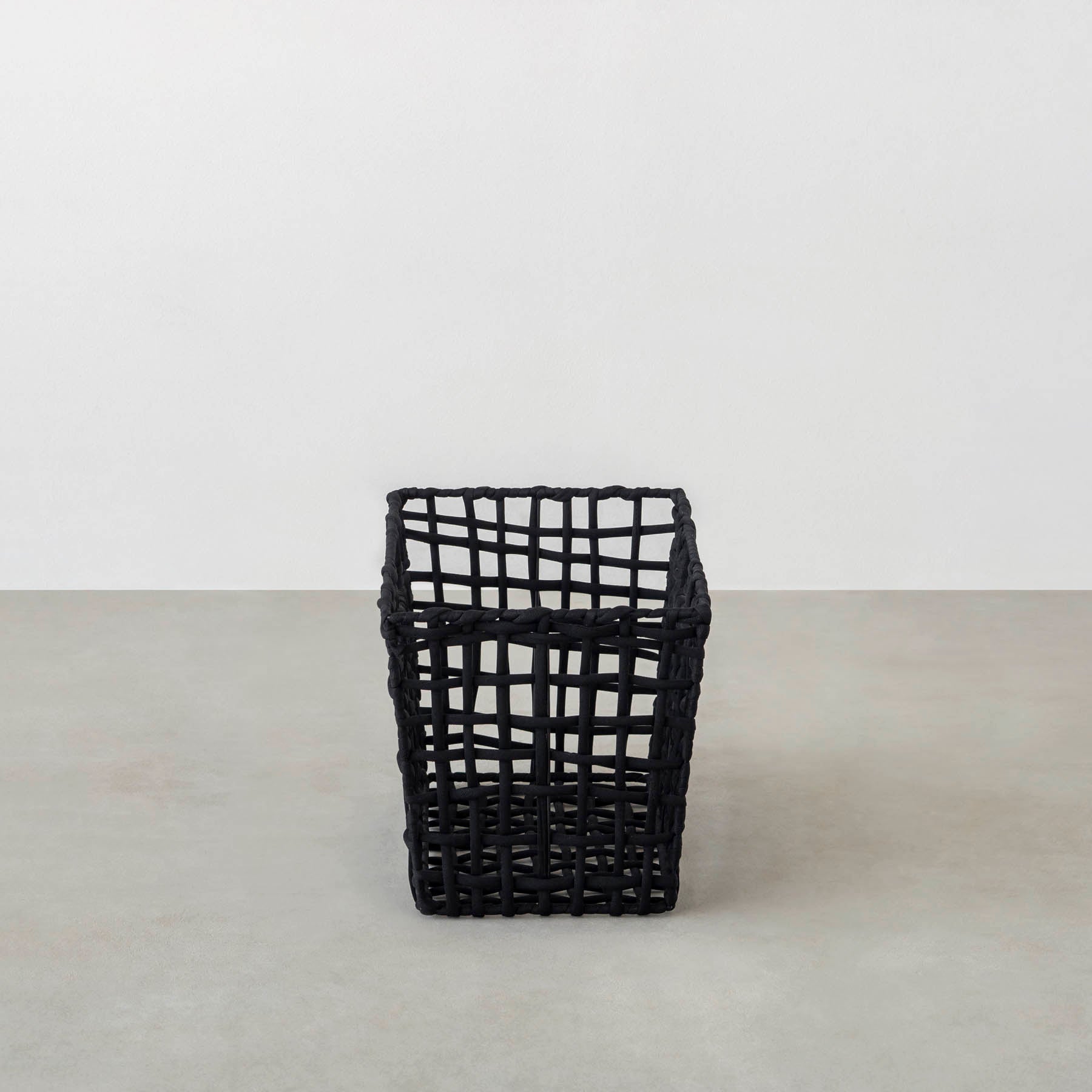 手編みのロープバスケットワイドLサイズ