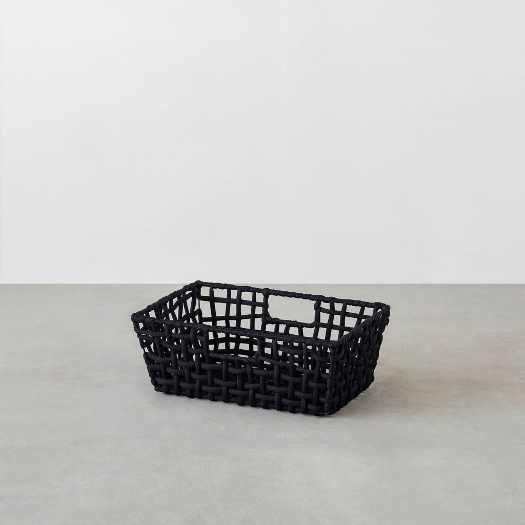 手編みのロープバスケットワイドSサイズ
