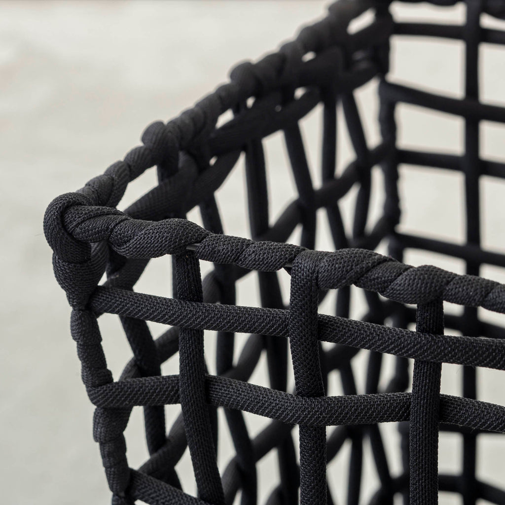 手編みのロープバスケットワイドSサイズ