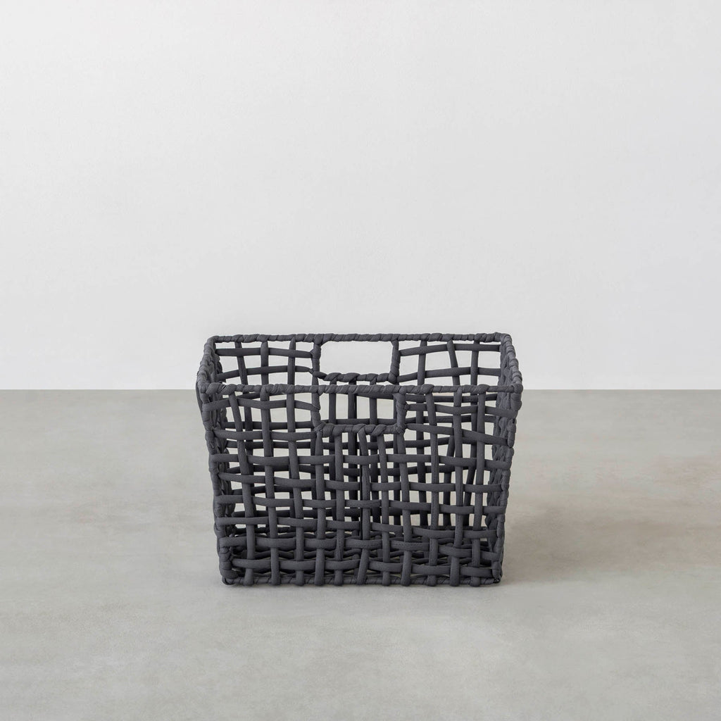 手編みのロープバスケットワイドLサイズ