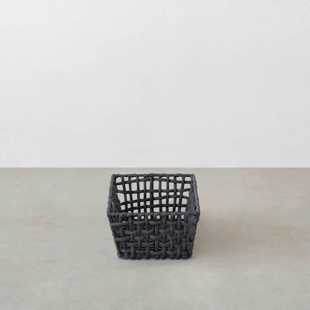 手編みのロープバスケットワイドSサイズ