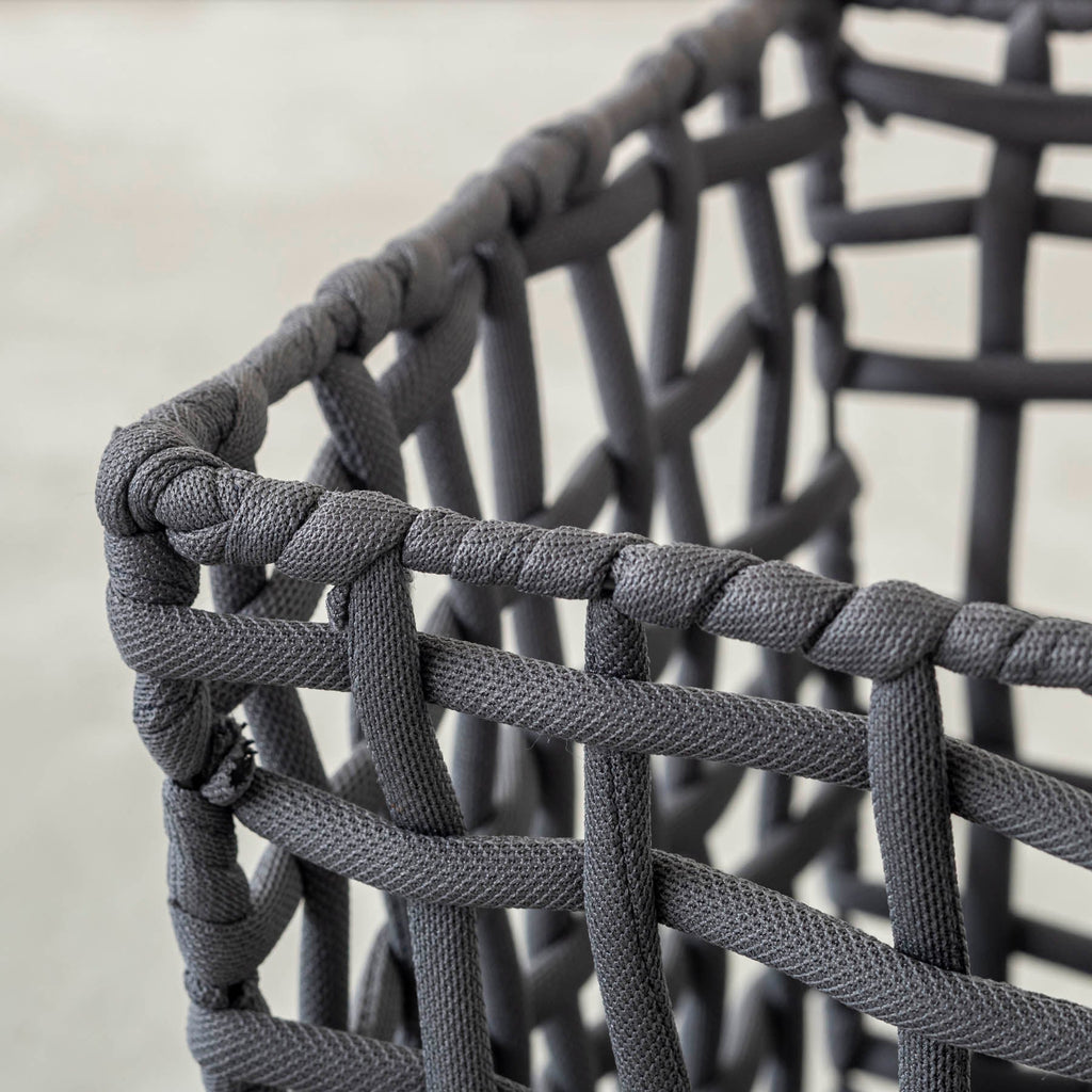 手編みのロープバスケットワイドSサイズ