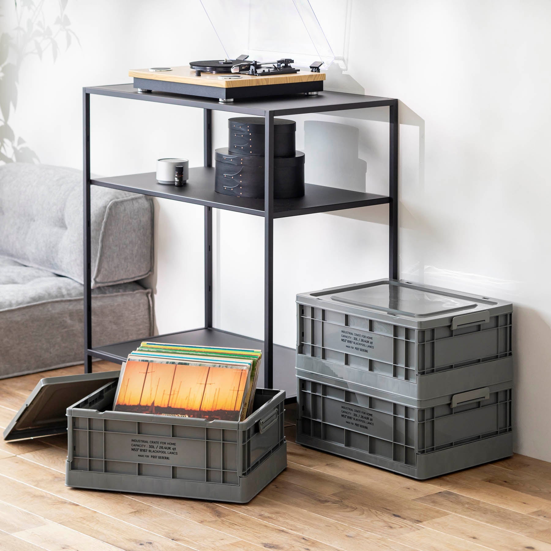 折コン スタッキングできるバスケットMサイズ