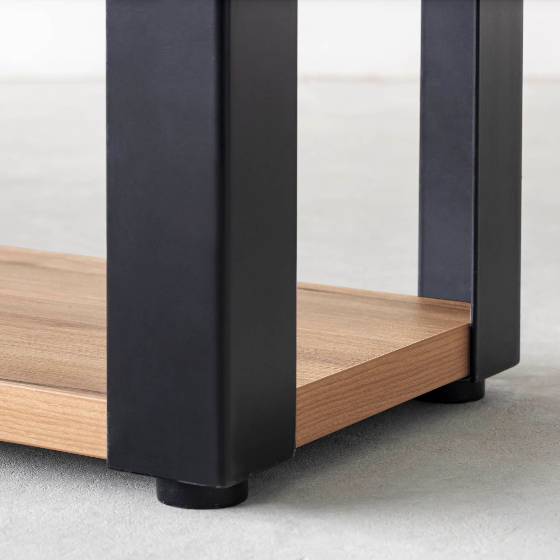 Kanademonoの木目調メラミンの3段ストレージシェルフ