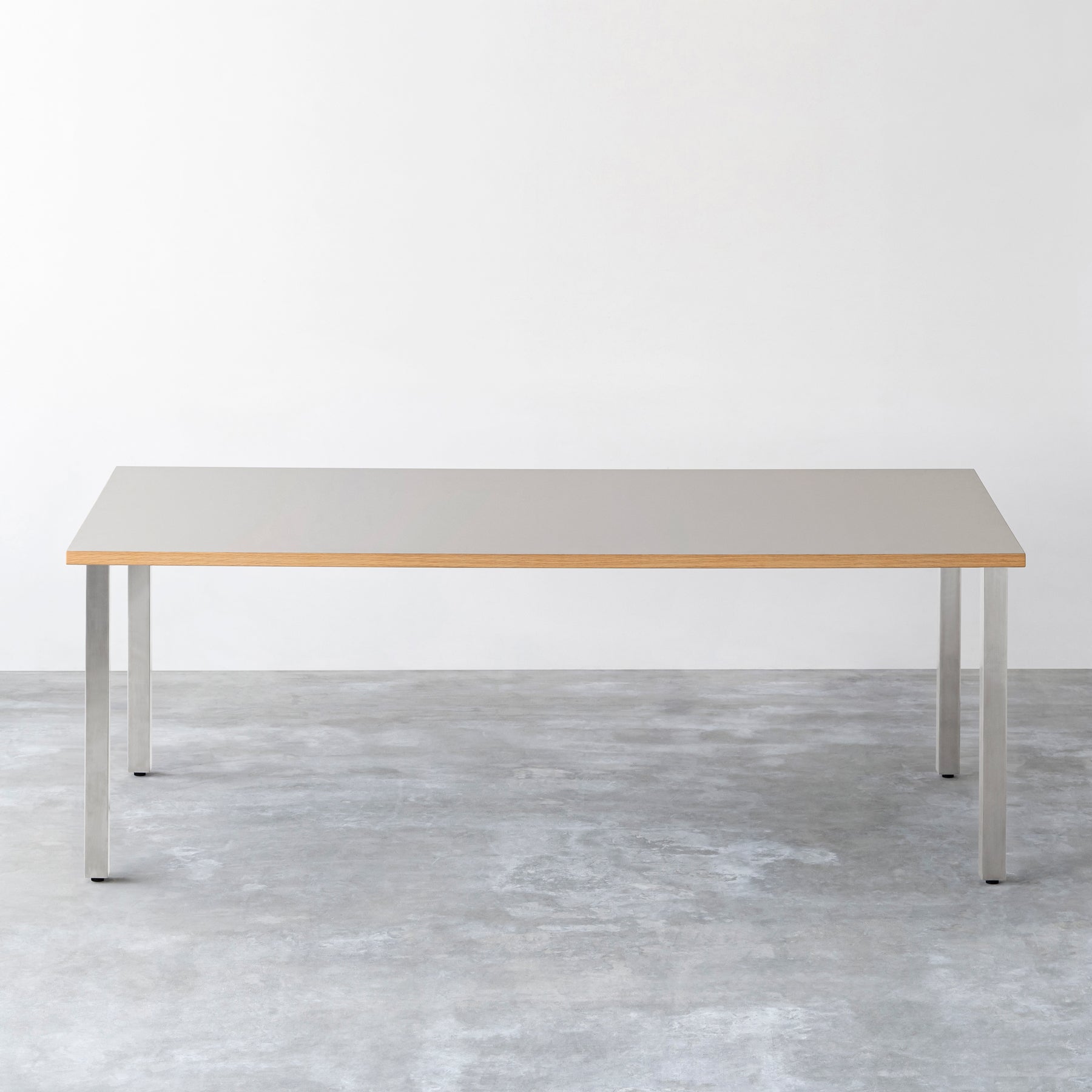 【Hチェック待ち】【テスト公開中】THE TABLE / リノリウム 全32色 × Stainless × W181 - 200cm