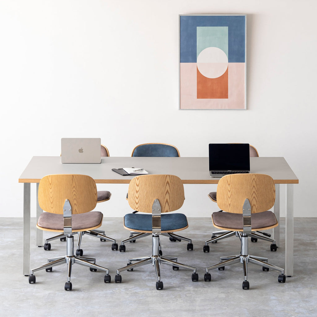 【Hチェック待ち】【テスト公開中】THE TABLE / リノリウム 全32色 × Stainless × W181 - 200cm