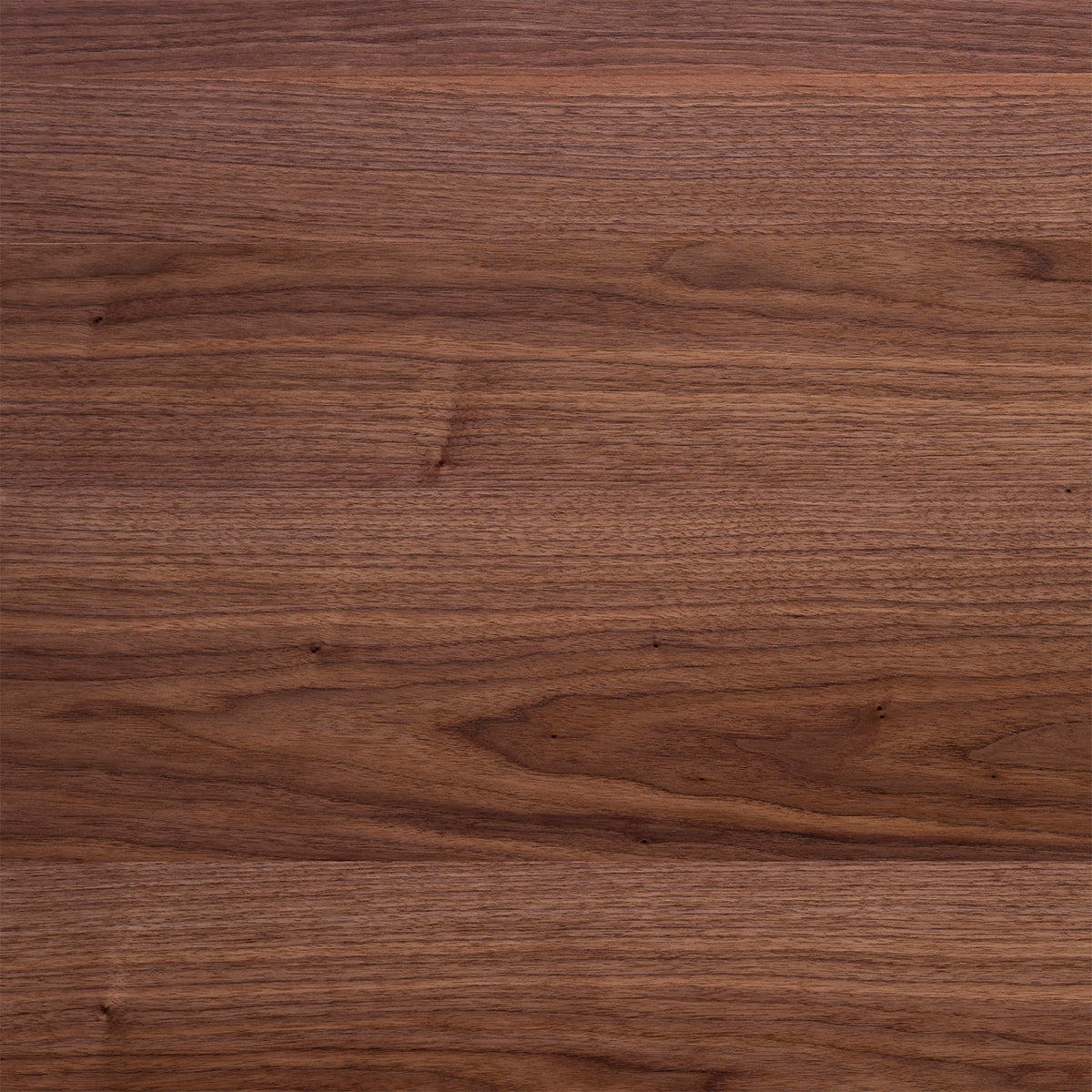 Kanademonoのウォルナットの棚板とブラックのアイアンで製作したシェルフ（棚板木目）