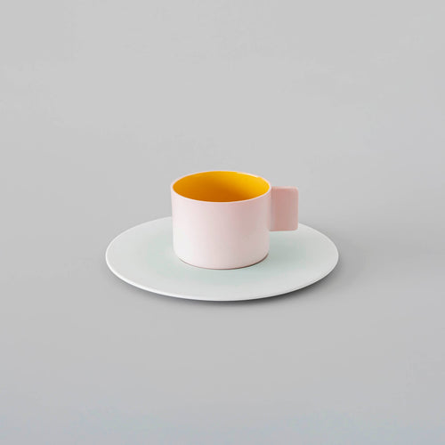 1616 / arita japan　"Colour Porcelain"  コーヒーカップ＆ソーサー