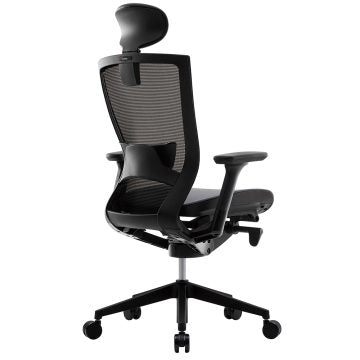 T50air チェア 可動肘 ヘッドレスト ランバー付き グレー