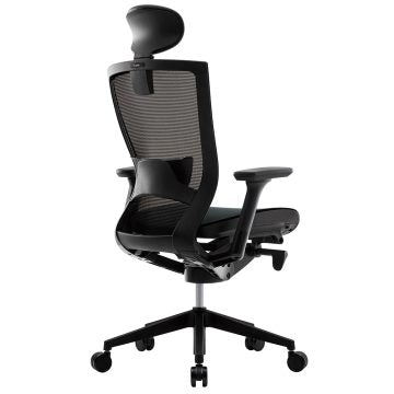 T50air チェア 可動肘 ヘッドレスト ランバー付き ブラック