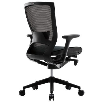 T50air チェア 可動肘 ランバー付き ブラック